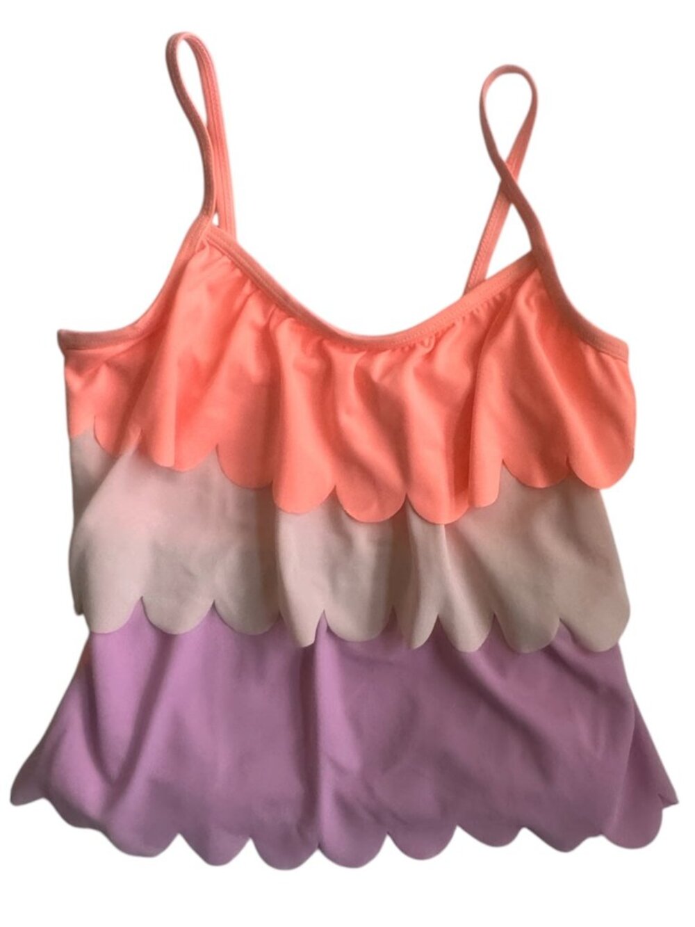 Oshkosh RUFFLE Swim Top Girl's Size 10